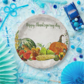 幸せな感謝祭 ペーパープレート (パーティー)