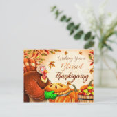 幸せな感謝祭 ポストカード (スタンド正面)