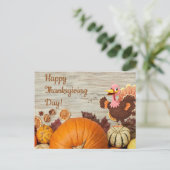 幸せな感謝祭 ポストカード (スタンド正面)