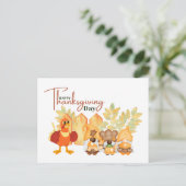 幸せな感謝祭 ポストカード (スタンド正面)