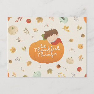 幸せな感謝祭 ポストカード