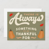 幸せな感謝祭 ポストカード (正面/裏面)