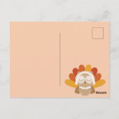 幸せな感謝祭 ポストカード (裏面)