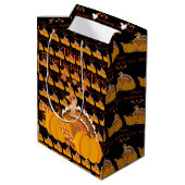 幸せな感謝祭 ミディアムペーパーバッグ (裏面アングル)