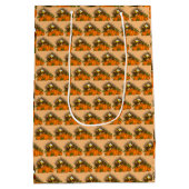 幸せな感謝祭 ミディアムペーパーバッグ (裏面)