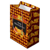 幸せな感謝祭 ミディアムペーパーバッグ (裏面アングル)