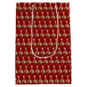 幸せな感謝祭 ミディアムペーパーバッグ (裏面)