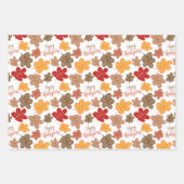 幸せな感謝祭 ラッピングペーパーシート (正面)