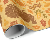 幸せな感謝祭 ラッピングペーパー (ロールコーナー)