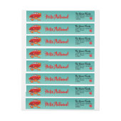 幸せな感謝祭 ラップアラウンドラベル (シート)