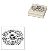 幸せな感謝祭 ラバースタンプ (押印)