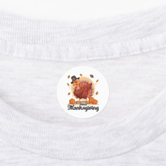 幸せな感謝祭 ラベル (貼付)