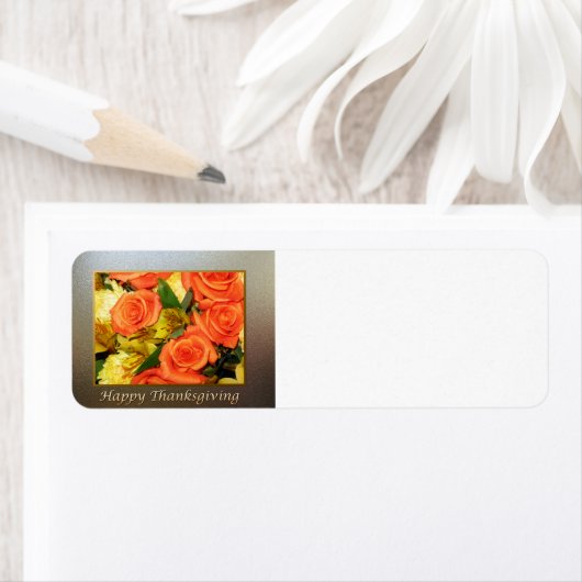 幸せな感謝祭 ラベル (インサイチュ)