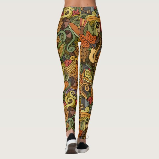 幸せな感謝祭 レギンス (裏面)