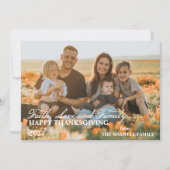 幸せな感謝祭 – 信仰の愛と家族1の写真 シーズンカード (正面)