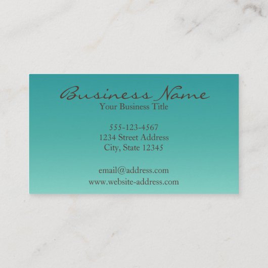 幸せな感謝祭 名刺 (裏面)