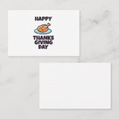 幸せな感謝祭 名刺 (正面/裏面)