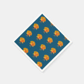 幸せな感謝祭、感謝の七面鳥。 スタンダードカクテルナプキン (角)
