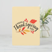 幸せな感謝祭 招待状 (スタンド正面)