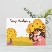 幸せな感謝祭 招待状 (スタンド正面)