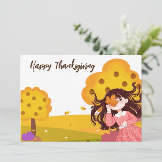 幸せな感謝祭 招待状 (スタンド正面)