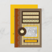 幸せな感謝祭 招待状 (正面/裏面)