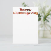 幸せな感謝祭 招待状 (スタンド正面)