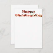 幸せな感謝祭 招待状 (正面/裏面)