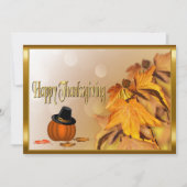 幸せな感謝祭 招待状 (正面)