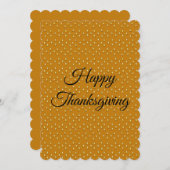 幸せな感謝祭 招待状 (正面/裏面)