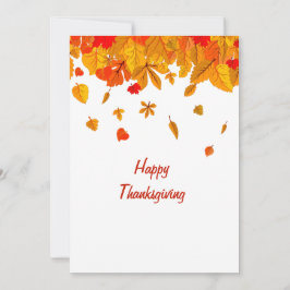 幸せな感謝祭 招待状