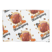 幸せな感謝祭 枕カバー (正面)