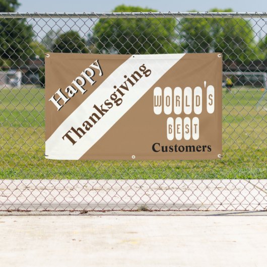 幸せな感謝祭 横断幕 (インサイチュ)