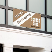 幸せな感謝祭 横断幕 (ビルの外側)