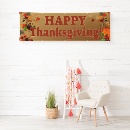 幸せな感謝祭 横断幕 (インサイチュ)