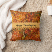 幸せな感謝祭、秋の色 クッション (ブランケット)