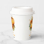 幸せな感謝祭 |秋ホリデーターキーディナー 紙コップ (右)