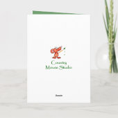 幸せな感謝祭、秋、秋フクロウ鳥、自然 シーズンカード (裏面)