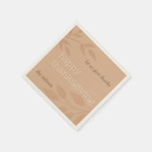 幸せな感謝祭 |紅葉 スタンダードカクテルナプキン (角)