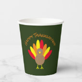 幸せな感謝祭 紙コップ (正面)