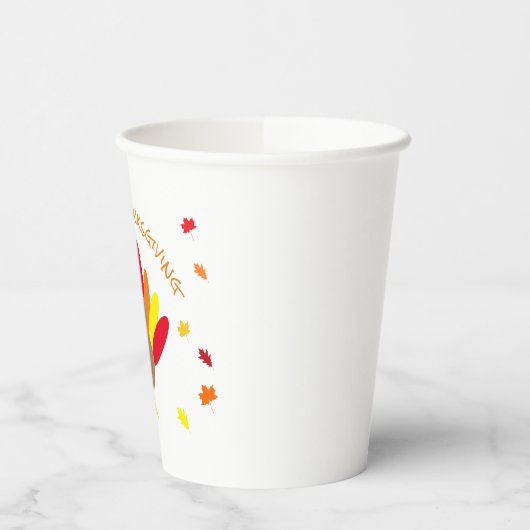 幸せな感謝祭 紙コップ (左)