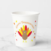 幸せな感謝祭 紙コップ (正面)