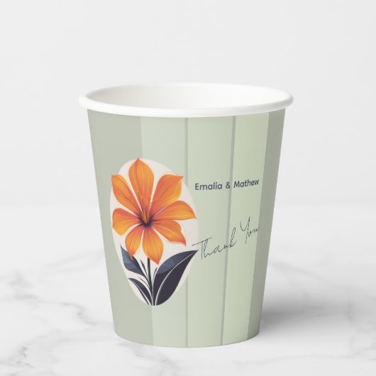 幸せな感謝祭 紙コップ (正面)