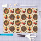 幸せな感謝祭 薄葉紙 (クラフト)