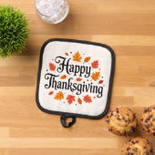 幸せな感謝祭 鍋敷き (トップダウン)