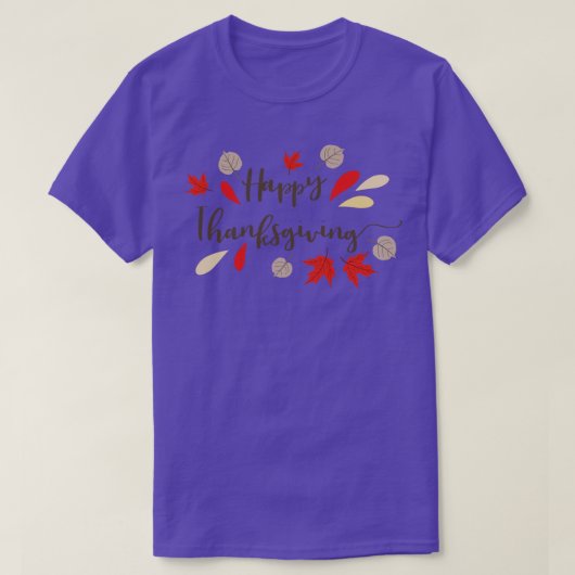幸せな感謝祭 Tシャツ (デザイン正面)