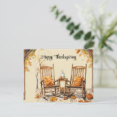 幸せな感謝秋の紅葉 シーズンポストカード (スタンド正面)