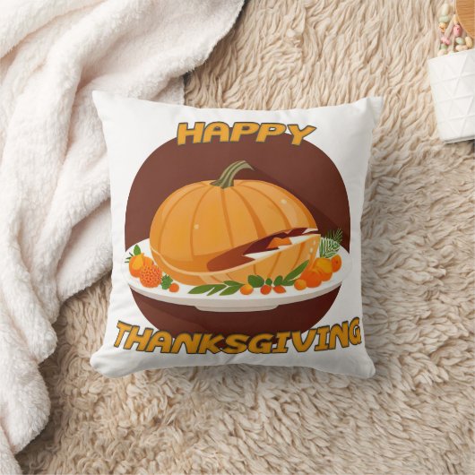幸せな感謝 クッション (ブランケット)