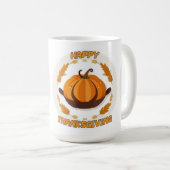 幸せな感謝 コーヒーマグカップ (正面右)