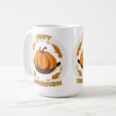 幸せな感謝 コーヒーマグカップ (正面左)